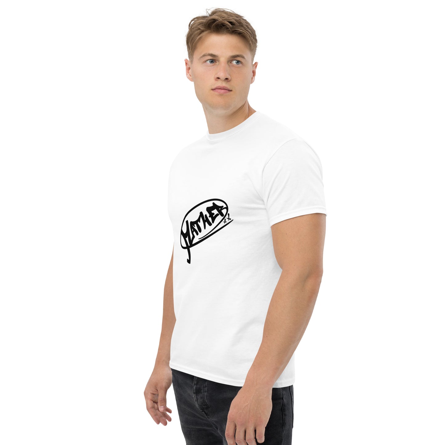 Mather Logo Tee White